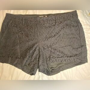 Torrid Women's Black Lace Shorts